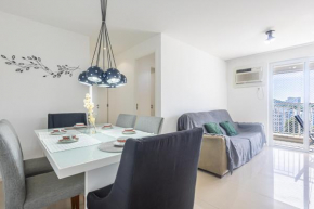 2 Quartos com Varanda perto do Riocentro, Farmasi Arena e 15 min da Praia, Cozinha Completa - Condomínio com Piscina, Estacionamento, Portaria 24h e Parquinho Infantil